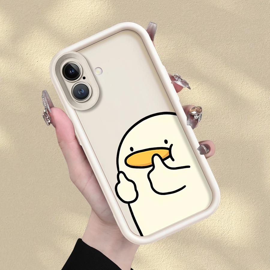 

Case for iPhone 17 Pro Max 16 14 13 15 Plus 11 12 Pro 17e Air Phone Cover Cute Thumbs Up Duck iPhone 11