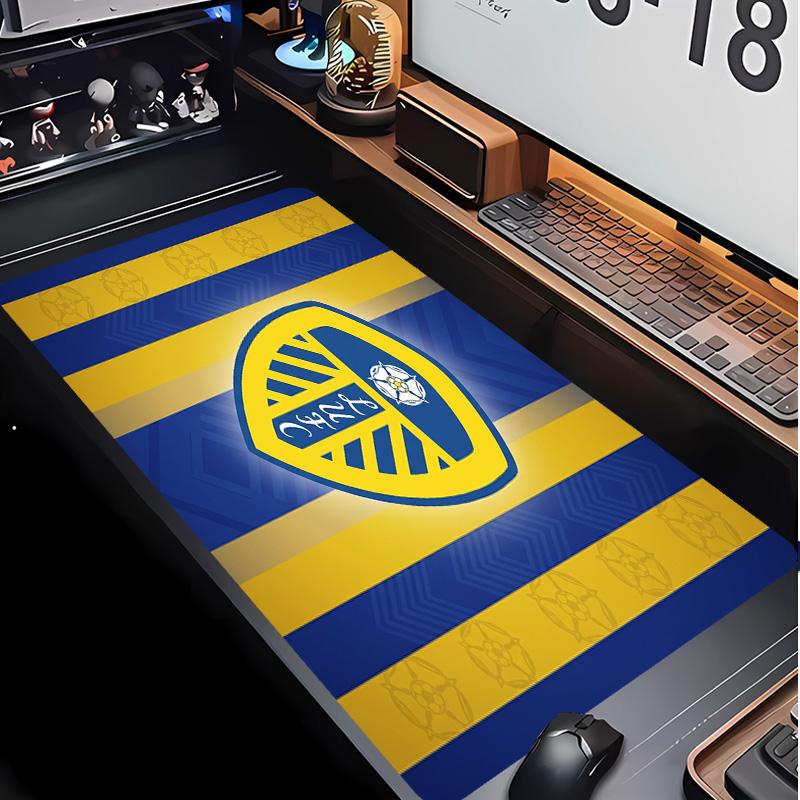 Leeds United Fußballmuster Mauspads Nicht?Rutschfestes Gummi-Basis Gaming-Mauspad Für Schreibtisch Büro Zuhause