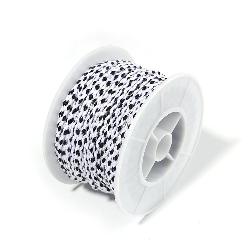 25M/Roll Colorful Cotton Thread Rope Four-Strand Braided Twist Cord for Jewelry Making DIY Bracelet Decoration Lanyard Supplies