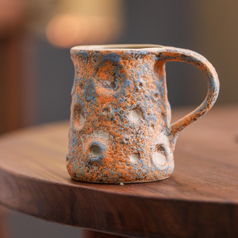 Nordic Style Ceramic Coffee Cup Afternoon Tea American Latte Latte Flower Cup Creative Mug Household Cup