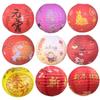 Handheld Chinese Lantern Flower Letter Printed Paper Lantern Spring Festival Lantern  Living Room