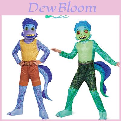 Dětský kostým Cosplay Disney Luca Alberto Mořské monstrum Halloween Karnevalová párty Kombinéza s maskou