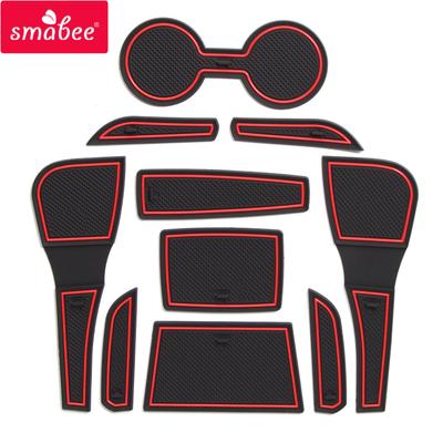 For Mazda 2 Demio 2015 - DJ Anti-Slip Rubber Cup Cushion Door Groove Mat 2016 2017 2018 Accessories Car Styling