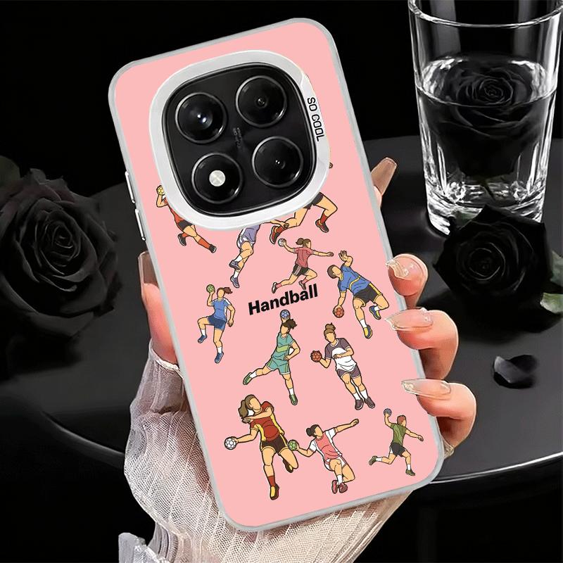

Handball Sport Shockproof Phone Case for Xiaomi Redmi Note 15 14 13 12 Pro Plus 11 11S 11T 5G Cover Anti Fall Fundas Redmi Note13ProPlus