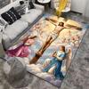 Religious Jesus Cross Carpet Set 3PCS Carpet Set (1 Duvet Cover, 2 Pillowcases, Duvet Not Included)