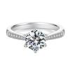 1-Carat Moissanite Silver Ring for Women - Celebrity Recommended, In Stock