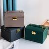 High-Capacity Multi-Layer Jewelry Organizer Box with Lock & Mirror