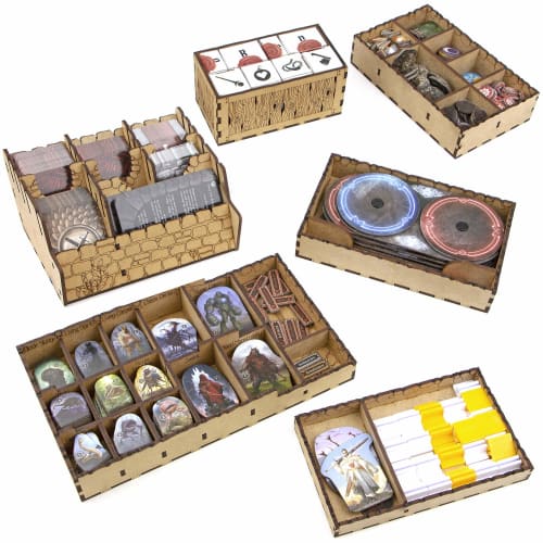TowerRex Organizer Storage Insert Accessory Upgrade for Gloomhaven Lion's Jaws Board Game