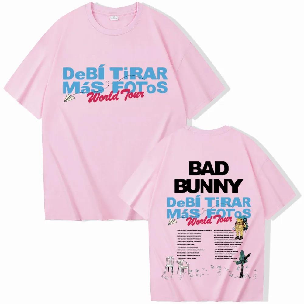 Bad Bunny World Tour 2026 T-shirt Harajuku O-neck Casual Shirt Gift Y2k Short Sleeves Classic Streetwear Trendy Cotton