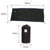 HOTEL CAMPS Cot Insulated Aluminum Can Be Used as a Fully Washable Cover, Boa, 3-Layer Sheet, Reversible, Blanket, (Black)