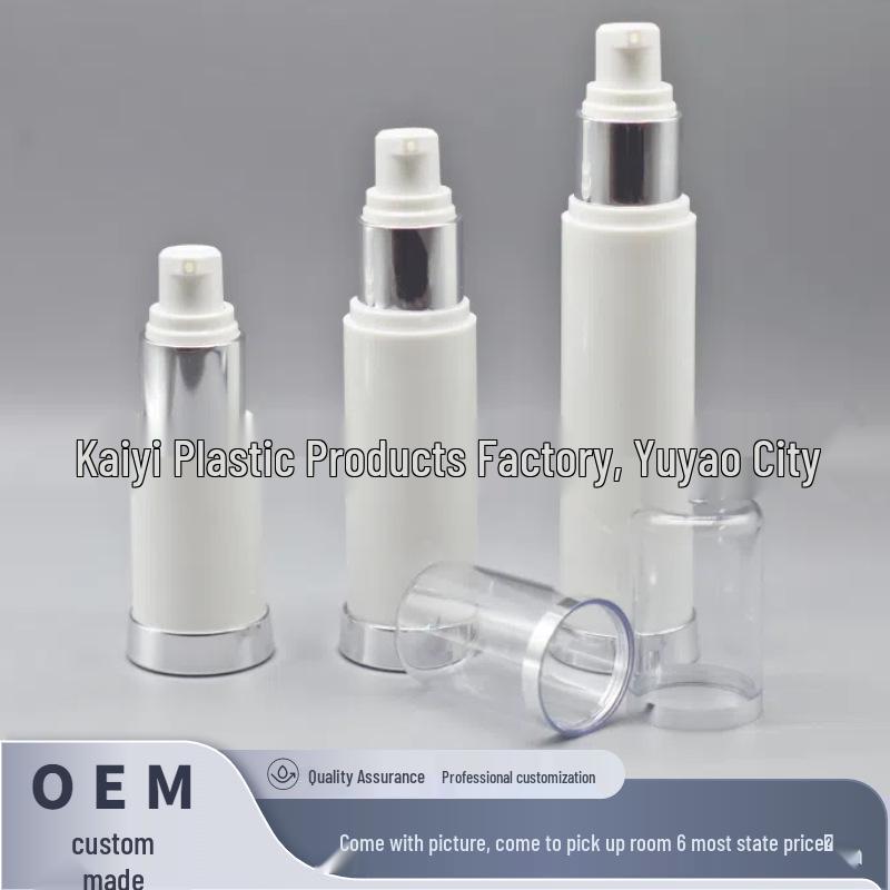 15g/30g/50ml PP Lotion Pump Vacuum Bottle - High-End Skincare Packaging 15ml; White; PP