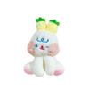 Adorable Carrot Bunny Plush Keychain With Pp Cotton Filling And Short Plush