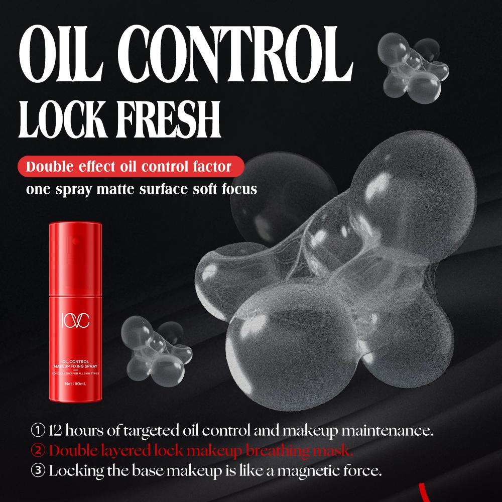 Professional Makeup Setting Spray, Oil-Control, Long-Lasting, Natural Finish, Matte, Refreshing, Quick-Drying Suitable for Setting