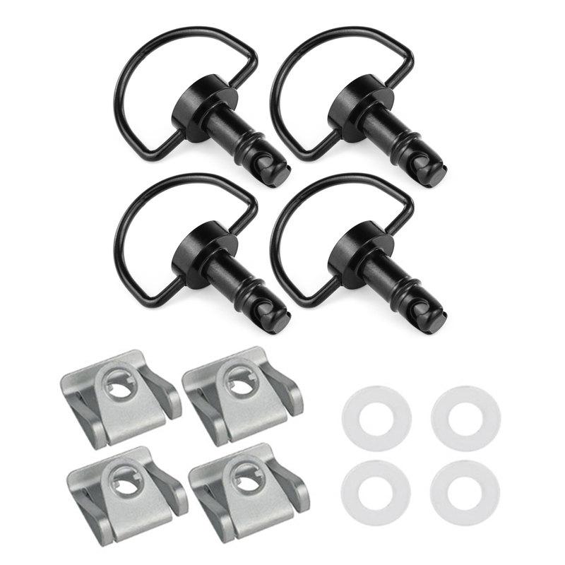 Für DUCATI MV Agusta Aprilia Yamaha R1 R6 Honda 17mm Universelle Schnellverschluss-Befestigungselemente D-RING 1/4-Umdrehung-Niet Verkleidungsbolzen Stehbolzen