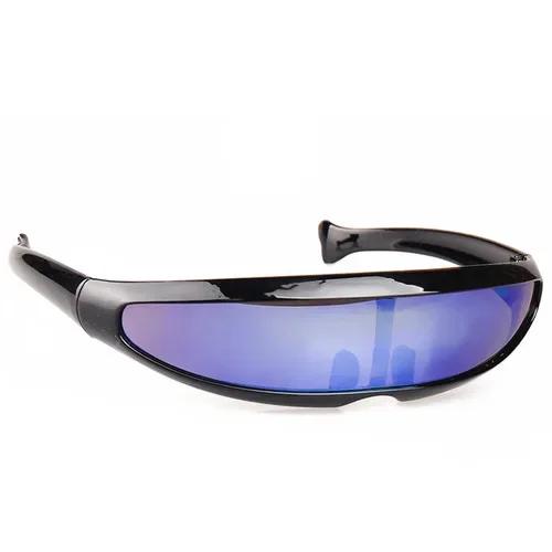 New Novelty Futuristic Mirrored Sunglasses Alien Glasses Fancy Dress Props Funny Stylish Perfect Fit For Halloween Or Any Party