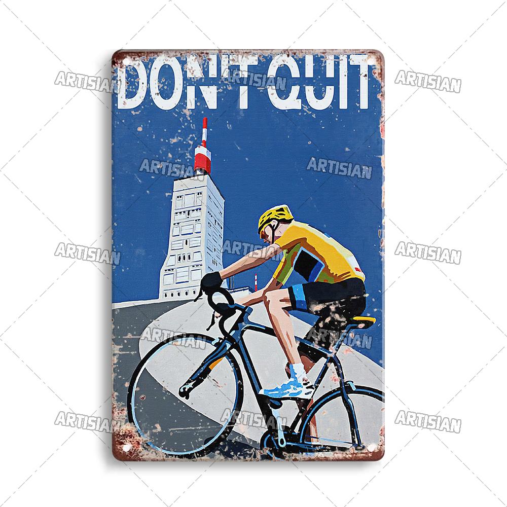 Artisian Cycling Decorative Plaque Bicycle Metal Sign Bike Sport Tin Plate Wall Decor Garage Bar Pub Club Hotel Cafe Kitchen