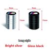 Black Silver BMW Logo Tire Valve Stem Caps 4PCS DL8