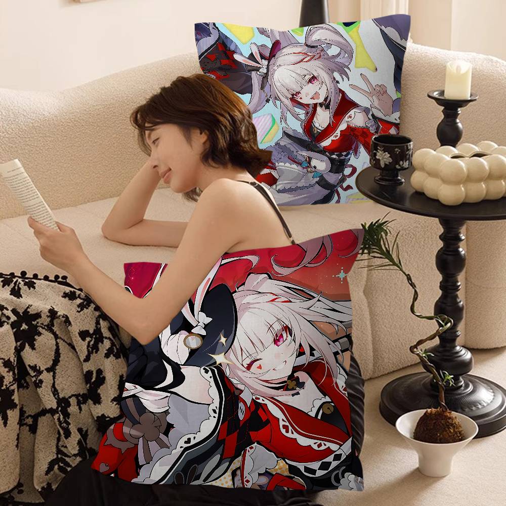 Honkai Star Rais Game 4545cm Cushion Cover Pillow Cover Decor Pillowcase Home Pillowcase For Couch Pillow