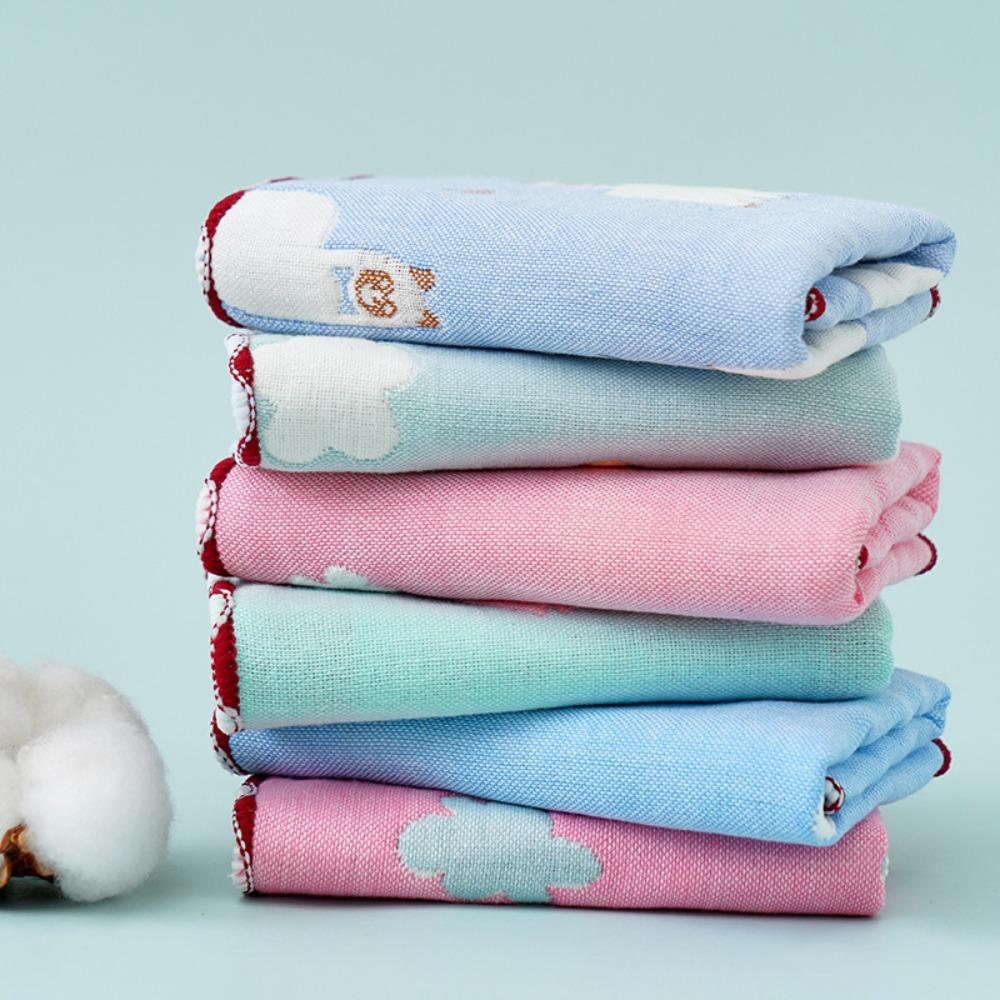 Feeding Burp Cloths Baby Face Towel Pure Cotton Children's Absorbent Handkerchief Baby Bath Towel