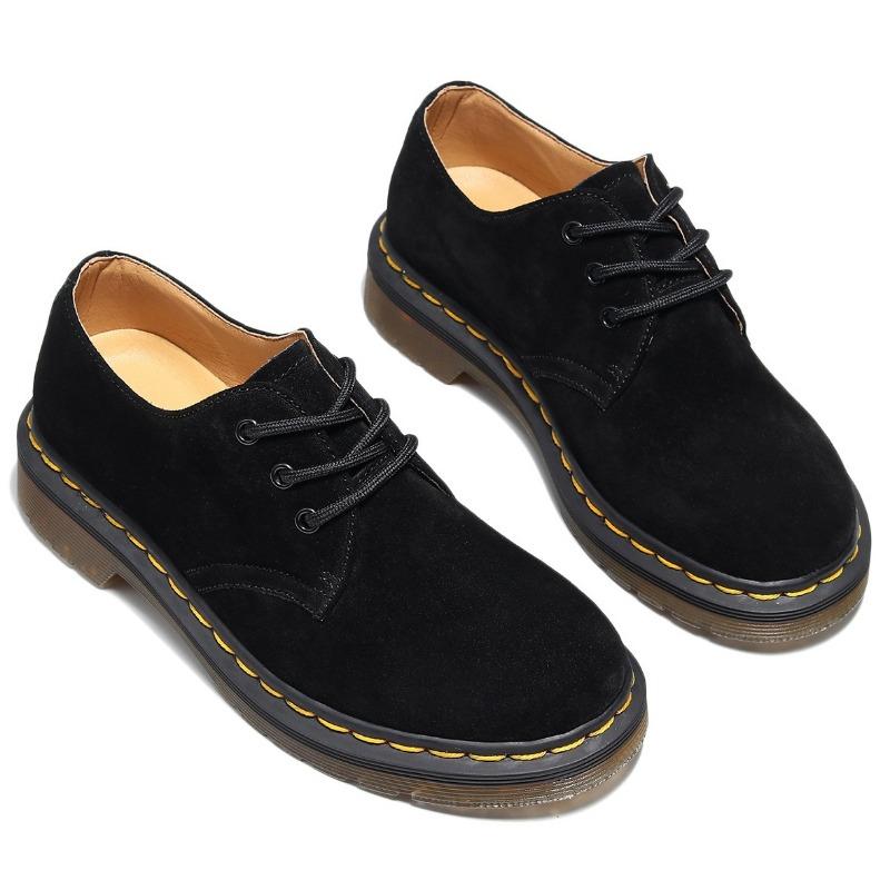 Anti-velvet 1461 low-top small leather shoes women's leather large-size short boots round head men's casual tooling Martin shoes