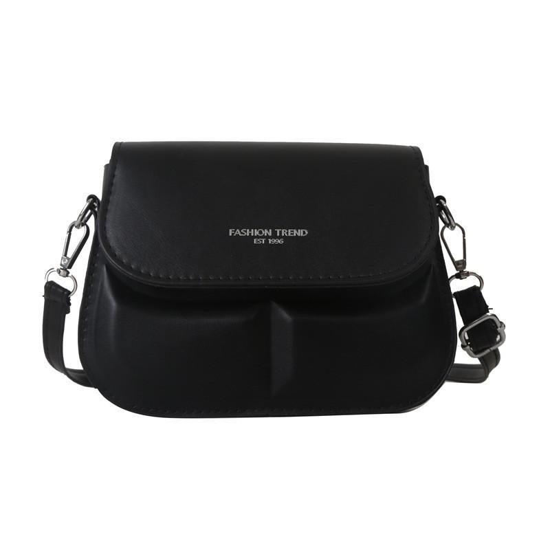 2023 New Fashion Street Style Saddle Bag For Women Shoulder Bag чёрный