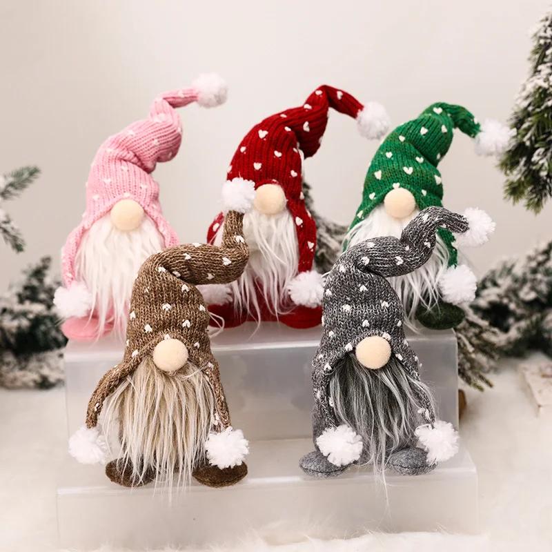 Christmas Home Decoration Gnome Plush Santa Doll Xmas Decoration Ornaments Fashion Accessories