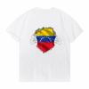 Roud Venezuelan Venezuela Flag Print Graphic T Shirt Unisexs Streetwear Crew Neck TShirt Summer Unisex Casual Cotton Loose Cool Tee