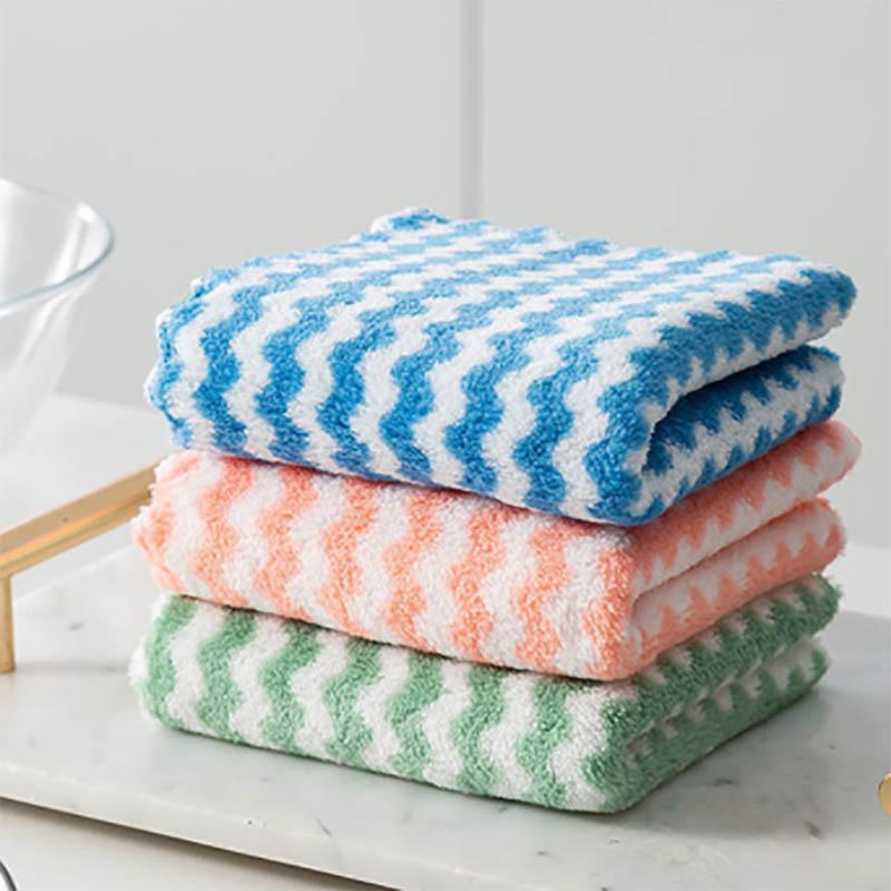 Dishcloths Kitchen Rags Oil-free Dishwashing Artifact Kitchen Utensils Scouring Pads Dish Towels Hand Towel