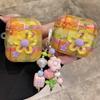 Ins Style 3D Flower Suitable Airpodspro3 Headphone Cover Apple Bluetooth Protective Case 4th Generation Pro2 Soft New