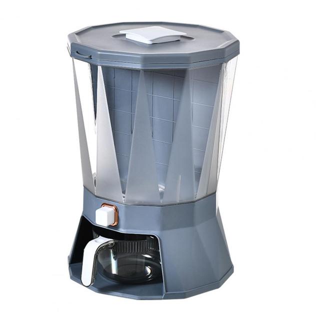 

Классификация кухни Вращающееся ведро для риса, разделенное на отсеки. Прессованная и герметичная банка. Влагостойкое и защищенное от насекомых ведро для хранения риса. серый