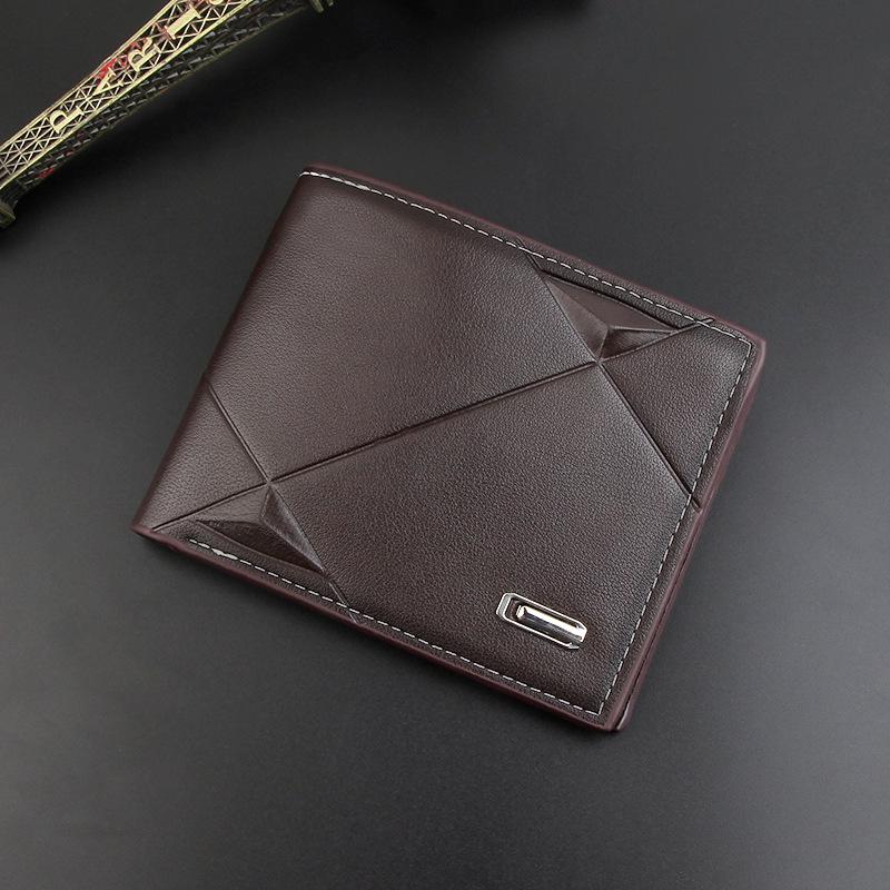 2022 Men's Slim Leather Wallet: Short, Multi-Card Slot, Youthful Billfold and Multi-Functional Card Holder