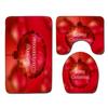 Christmas Bathroom Floor Mat Toilet Three-Piece Set