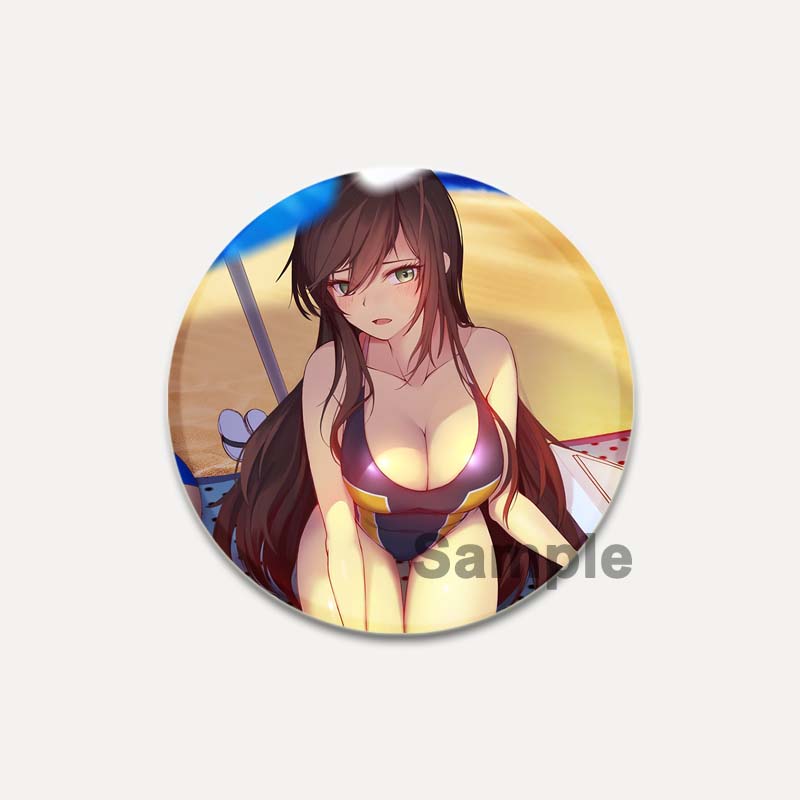 32/44/58mm Pop Anime Game Counter Side Brooches On Backpack Cartoon Figure Lapel Pins Alloy Round Cartoon Badge Gifts Jewelry Accessory