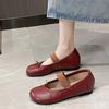 Ballet Style 4cm Inner Height Increase Split toe Women Pumps Fashion Leather Pleated Mary Janes Spring Summer Tabi Loafers Shoes