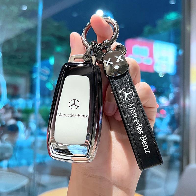 VFO1 Car Key Case Cover Protection Shell for Mercedes Benz A C E S G Class GLC CLE CLA W177 W205 W213 W222 X167 AMG Accessories