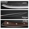 Stainless Steel Kitchen Chef Knife Set, Hand Forged Boning Knife Slicing Multipurpose Knife Kitchen Utility Butcher Cutting Paring Meat Cleavers