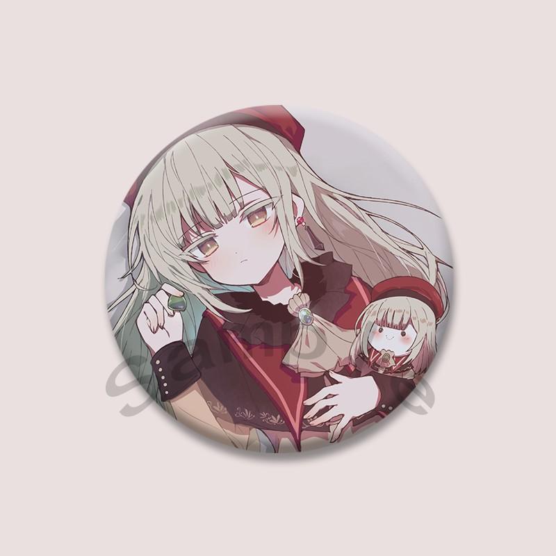 Bang Dream Ave Mujica Cartoon Badge Anime Character Sakiko Togawa Uika Misumi Lapel Pins Kawaii Manga Brooch for Bag Decor Gifts