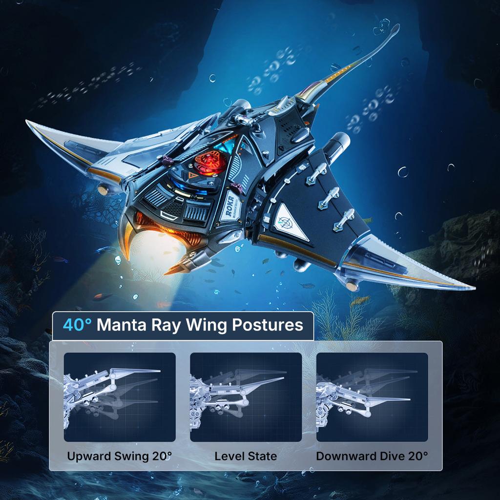 ROBOTIME ROKR Manta Ray Mechanical 3D Puzzle Kit MI06