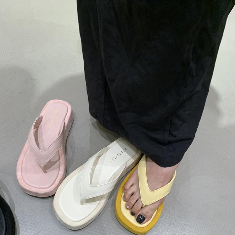 Fashion Summer Women Casual Clip Toe Slippers Comfort Platform Flats Beach Vacation Slides Flip Flops Shoes Zapatos De Mujer