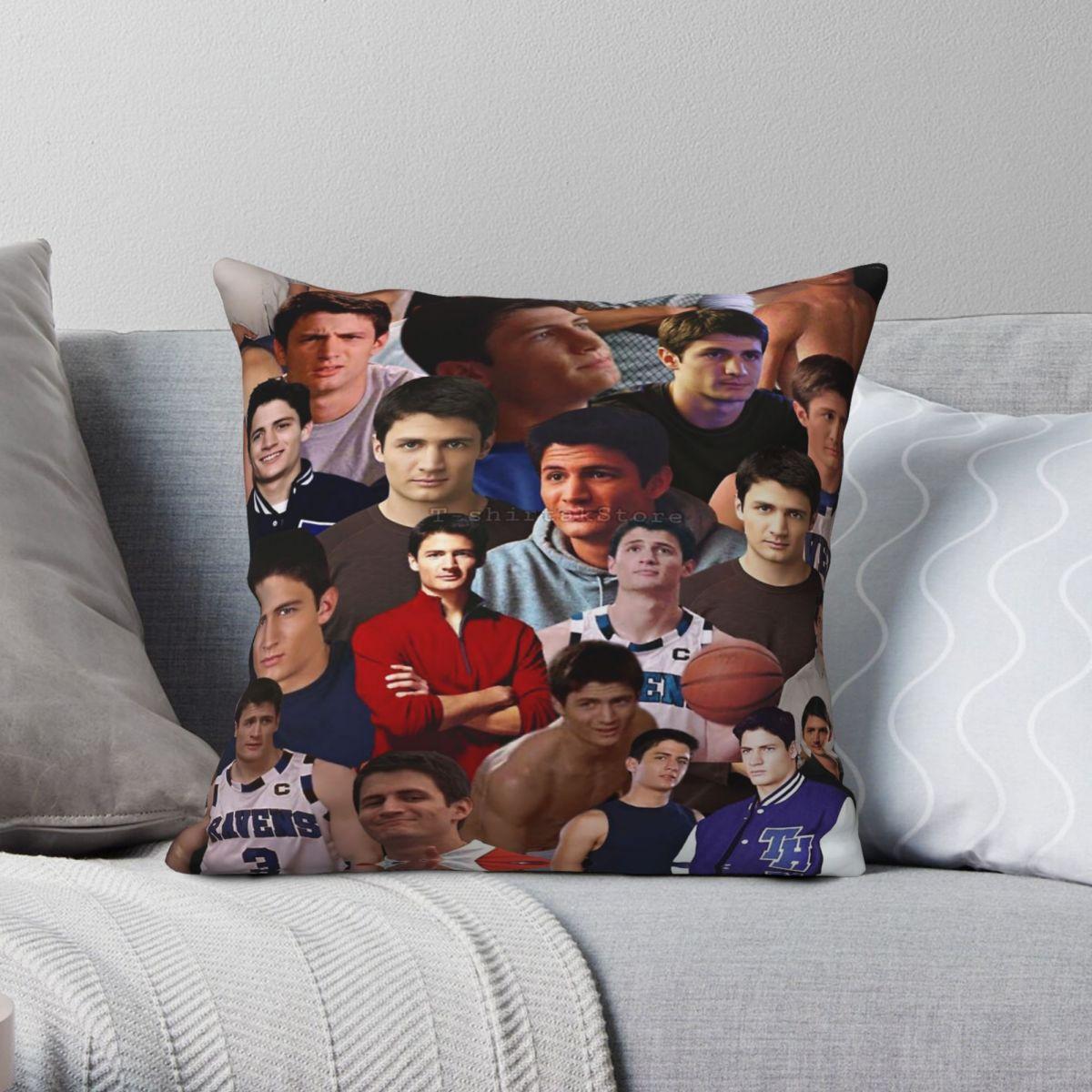 Lu Xika Chen Unisex One Tree Hill Nathan Scott Pillowcase Polyester Linen Velvet Printed Zip Decor Pillow Case Sofa Seater Cushion Case 45X45