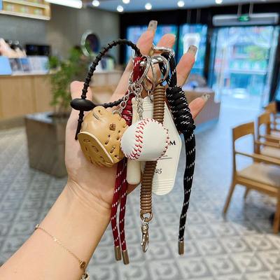 Elegantes Baseballtaschen-Anhänger Stilvolles Taschenzubehör für Damen Gewebtes Seil Handtaschen-Hängeanhänger Taschenzubehör Ersatzteile für Taschen