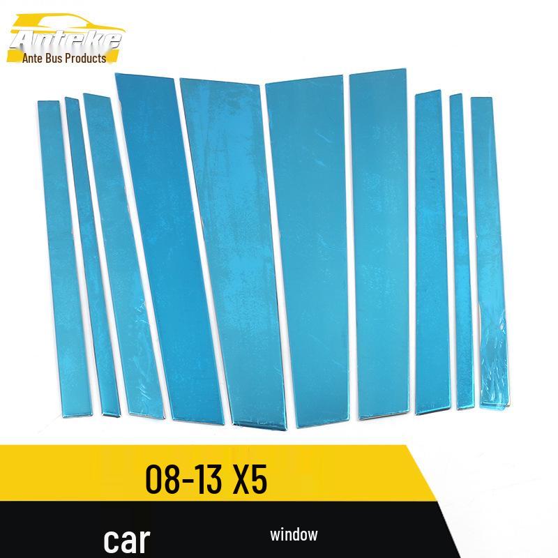 Stainless Steel Anti-Scratch Window Trim for 08-13 X5, Bright Strip Modification Accessories
