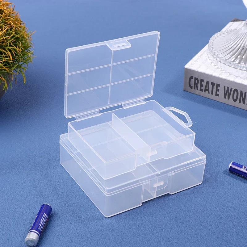 Battery Storage Holder Plastic Transparent Container for 24 X AA AAA Batteries Organizer Box Case Storage