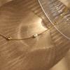 Freshwater Pearl Minimalist Rice Pearl Necklace Collarbone Chain Titanium Steel Plated 18K Gold Color Retaining Jewelry