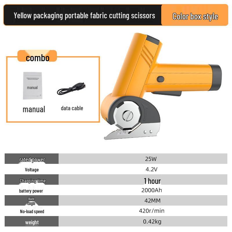 Akumulatorowe Bezprzewodowe Nożyce Elektryczne do Krawiectwa i Cięcia Tkanin
