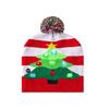 Knitting Hat With Led Lights Santa Claus Deer Christmas Tree