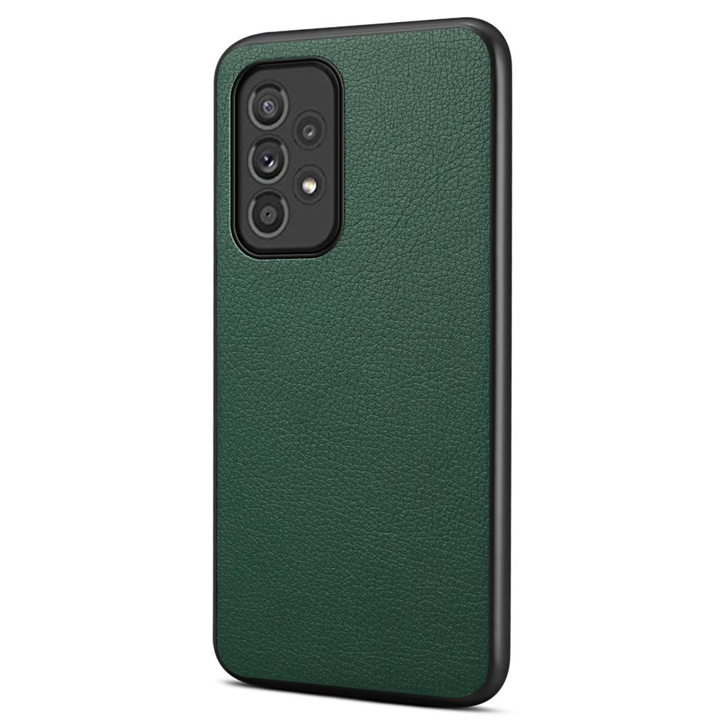For Samsung Galaxy A33 5G Phone Cover Calf Texture PU+TPU+PC Drop-proof Case