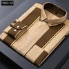 Men's Striped Shirts Formale Casual Printed Plaid Shirt Long Sleeve Slim Fit Botton Down Male Office Business Dress Shirt M-5XL