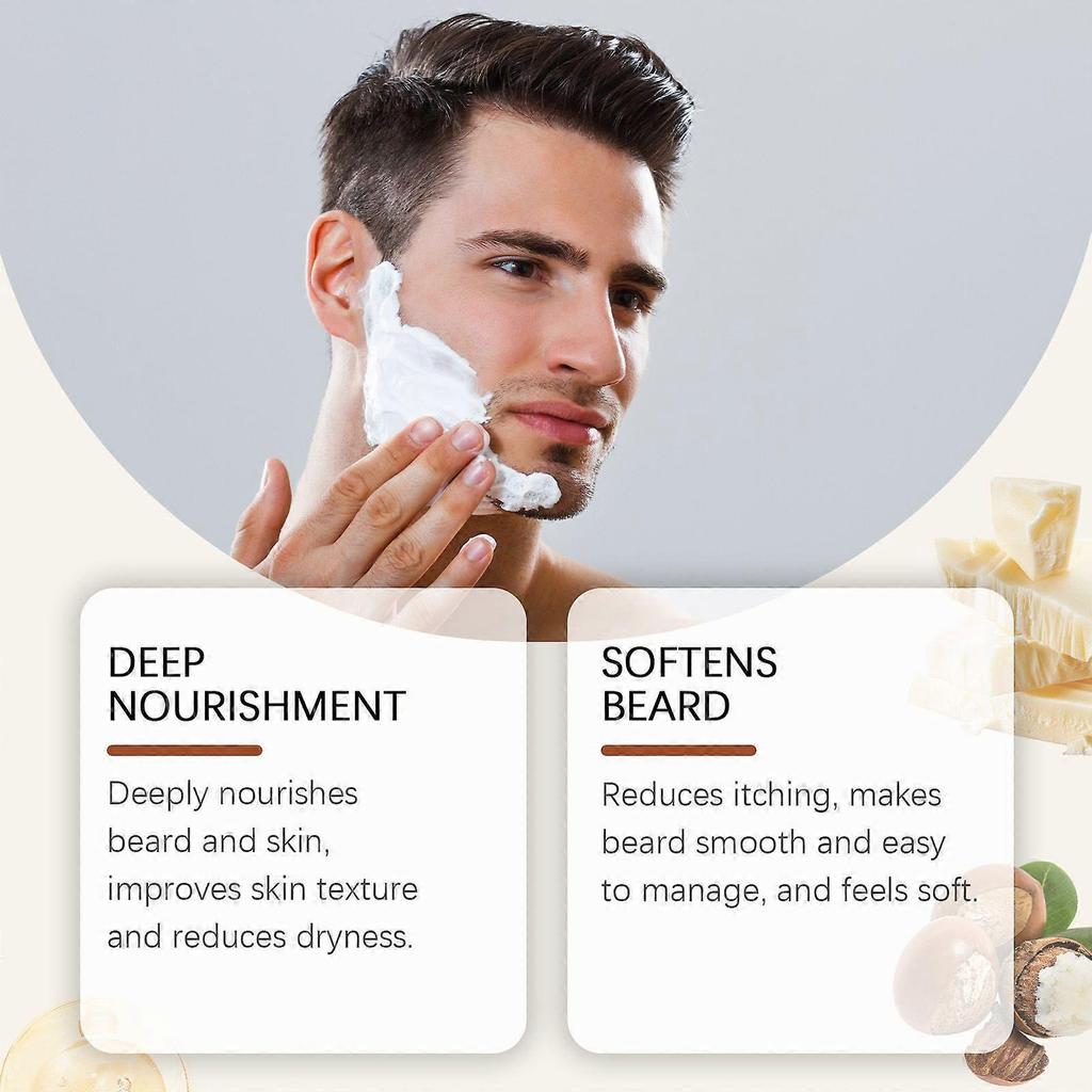 Baume d'Herbes East Moon pour Barbe d'Homme Nourrissant Hydratant Adoucissant Brillant et Hydratant