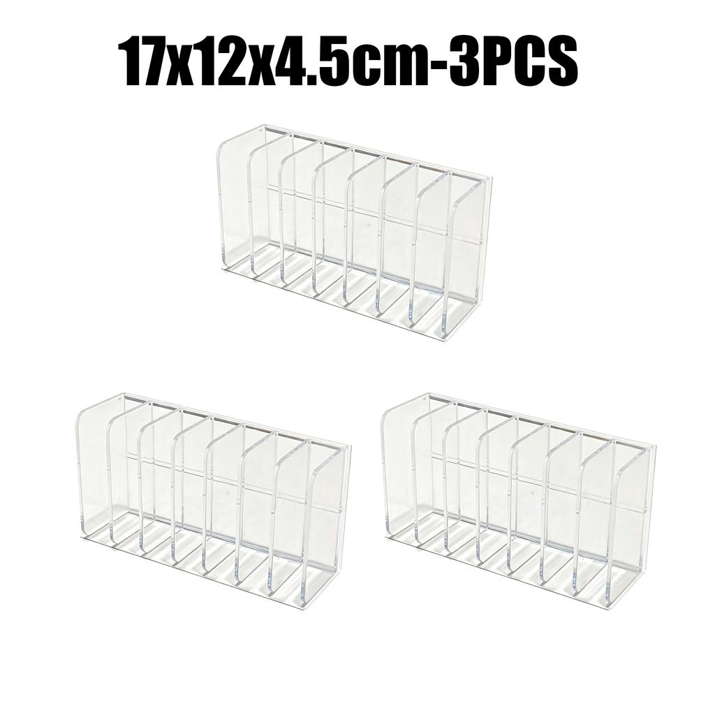 7-Slot Transparent Plastic Hand Cream Organizer Multi-Functional Makeup Holder for Home Office Bathroom Dressing Table Sorting